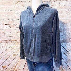 Champion velour zip up track jacket